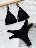 Women's Sexy Black Hollow Bikini Set | Gainant Beach Swimsuit 2026 - Swimwear | BodyForce UK
