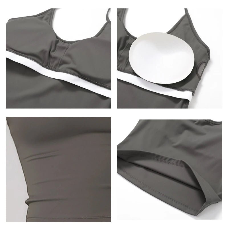 Women's Shockproof Yoga Vest | Quick - Dry Sleeveless Gym & Running Tank Top - Women's Sportswear | BodyForce UK