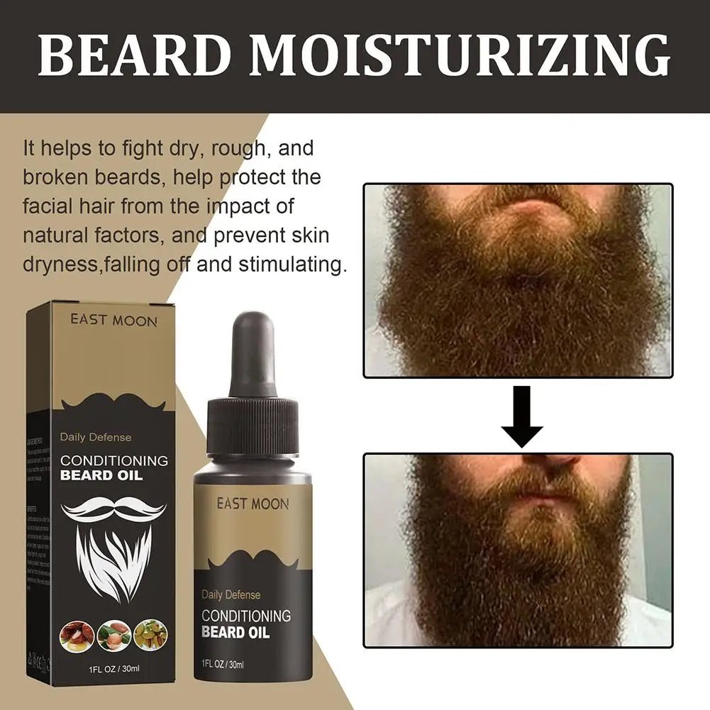 Beard Growth Oil Serum 30ml — Nourish, Soften & Style Your Beard - Beard Care | BodyForce UK