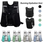 Running Hydration Vest Backpack | Lightweight Water Chest Pack with Phone Pocket - Running Accessories | BodyForce UK