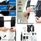 Running Vest Backpack | Water - Resistant Breathable Pack for Hiking & Marathons - Running Accessories | BodyForce UK