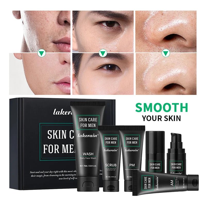 Men's Skin Care Kit - 3 - in - 1 Face Wash, Moisturizer & Eye Cream Set - Skin Care | BodyForce UK