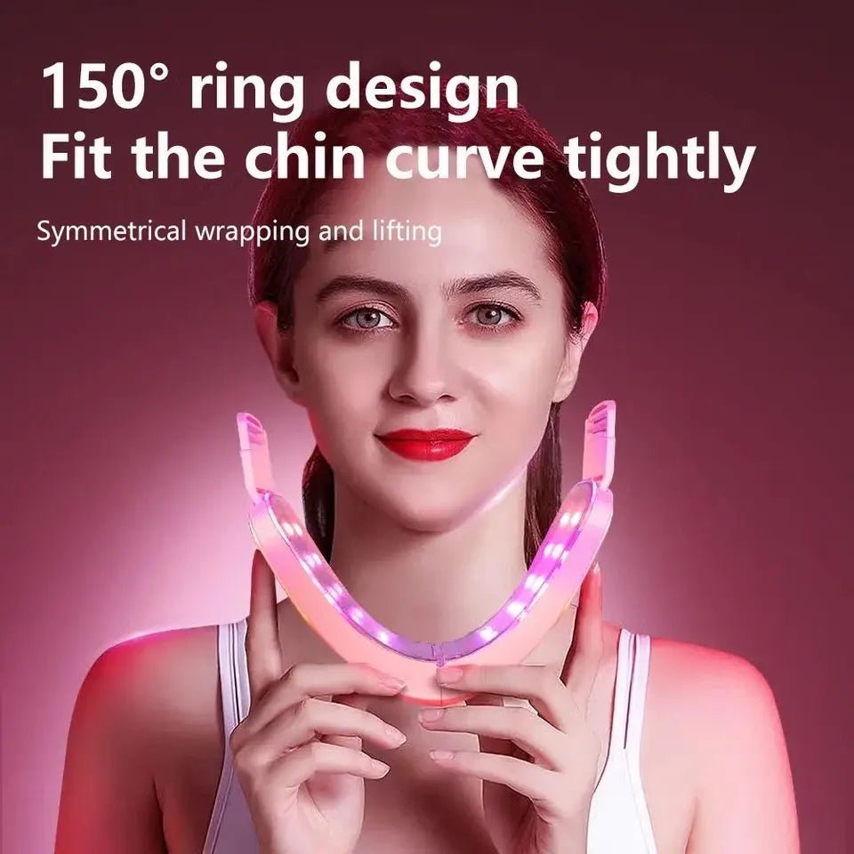 LED Photon Therapy Facial Lifting Massager — V - Face Slimming, Double Chin & Vibration Device - Skin Care Device | BodyForce UK