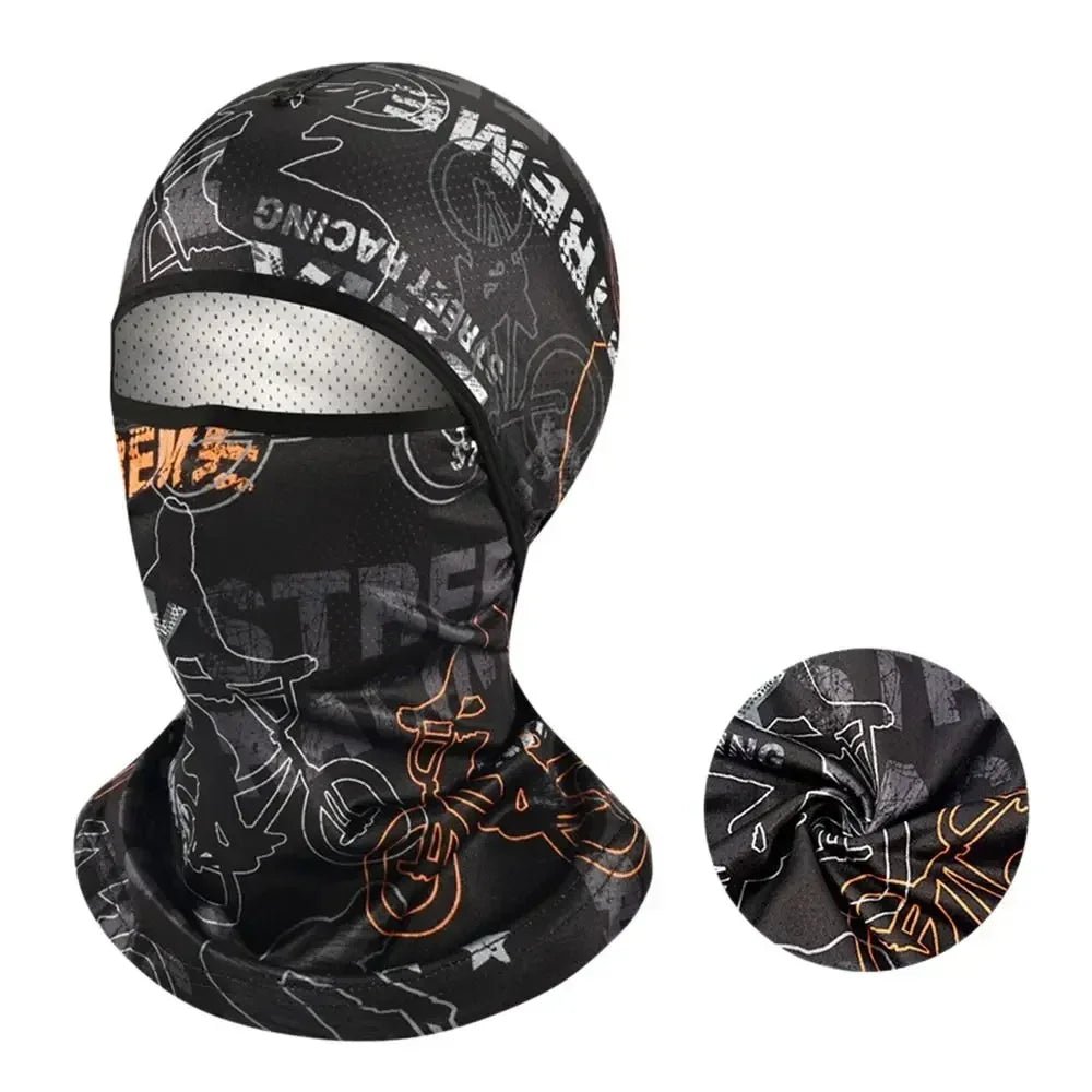 Summer Ice Silk Balaclava — UV Protection Full Face Cover for Cycling, Bike & Outdoor Sports - Sports Accessories | BodyForce UK