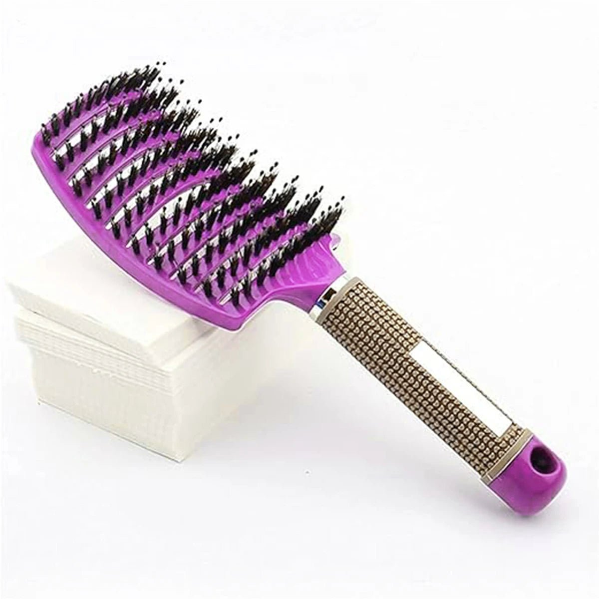 Premium Scalp Massage Hair Brush — Boar Bristle & Nylon for Wet, Curly & All Hair Types - Hair Brush | BodyForce UK