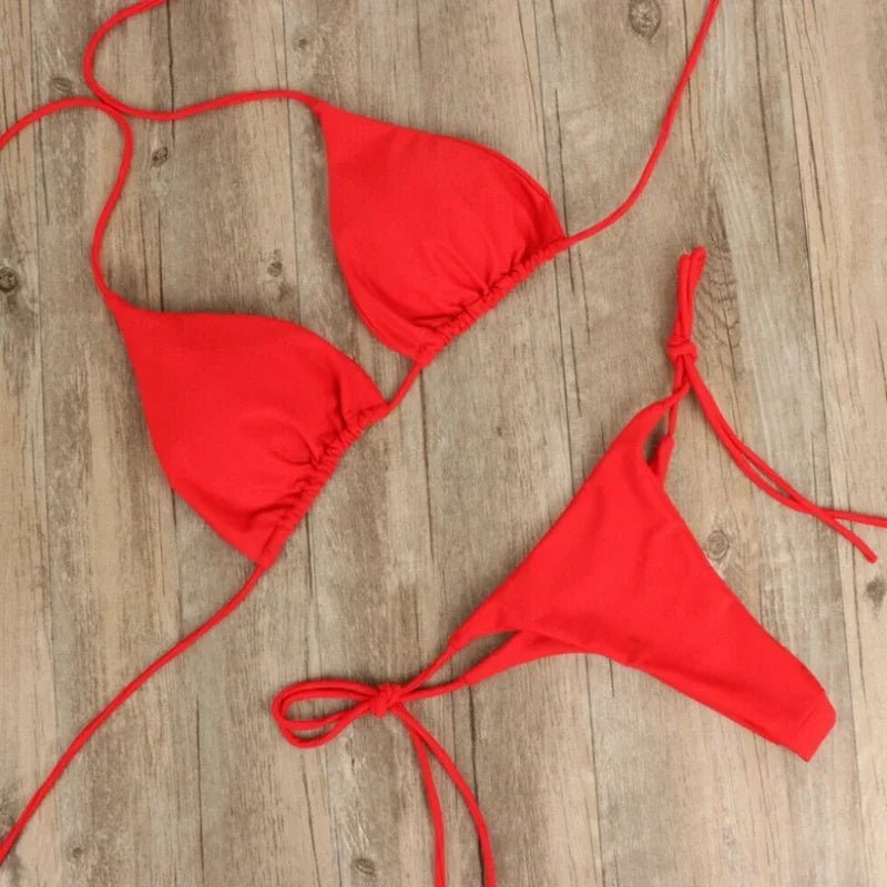 Women's Sexy Thong Bikini Set | Gainant Padded Bra Swimsuit - Swimwear | BodyForce UK