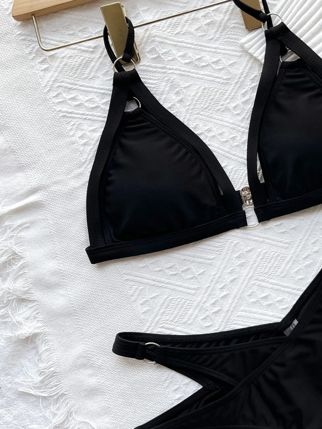 Women's Sexy Black Hollow Bikini Set | Gainant Beach Swimsuit 2026 - Swimwear | BodyForce UK