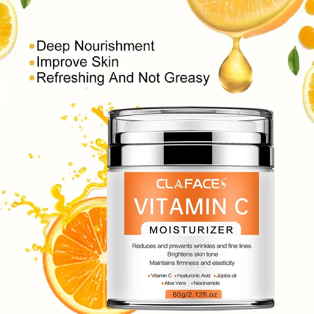 Crème Visage Rétinol, Vitamine C & Acide Hyaluronique — Anti - Âge & Éclat - Soin Visage | BodyForce UK