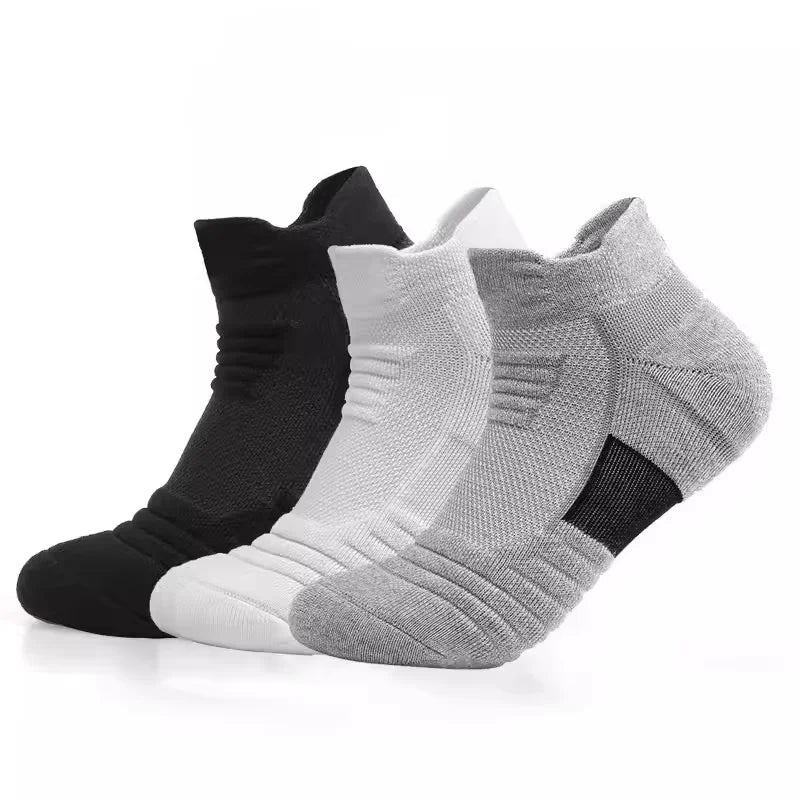 Athletic Sport Socks 3 - Pack | Breathable Cushioned Running & Hiking Socks - Sports Accessories | BodyForce UK
