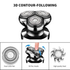 Men's Rechargeable Electric Shaver — 3 Floating Heads, Waterproof Portable Razor - Men's Grooming | BodyForce UK