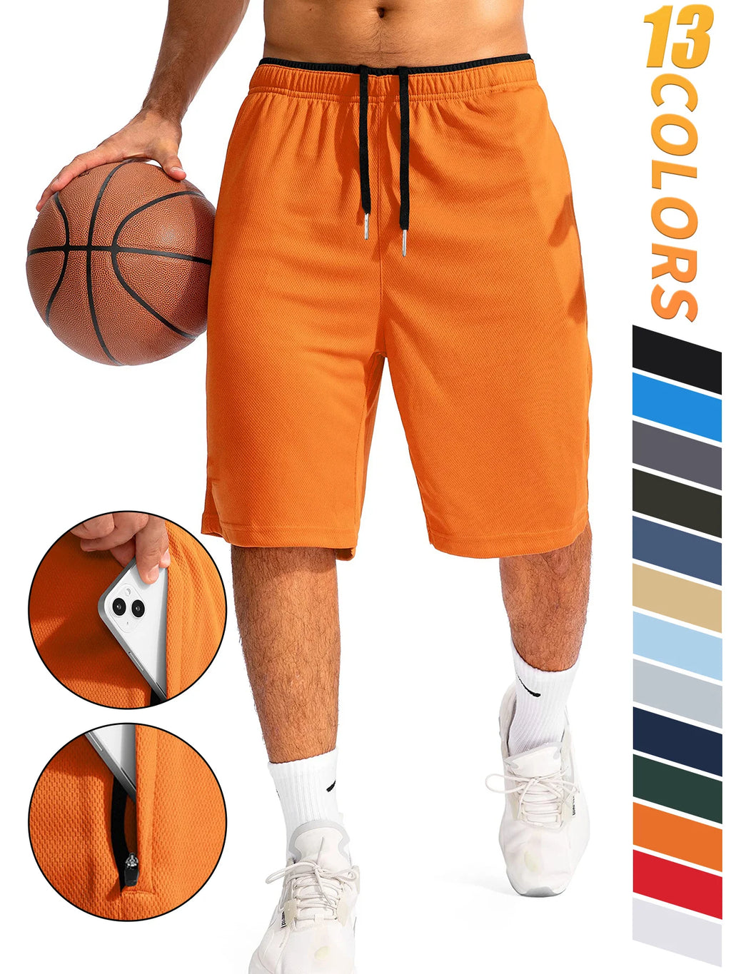 Men's Sport Shorts | Running Basketball Gym Fitness Training Shorts - Sportswear | BodyForce UK