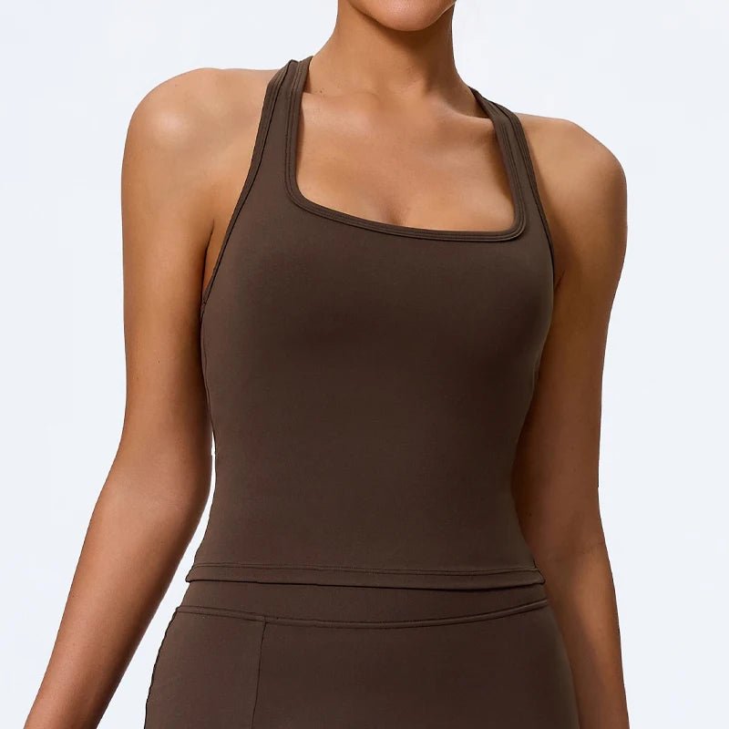 Women's Shockproof Yoga Vest | Quick - Dry Sleeveless Gym & Running Tank Top - Women's Sportswear | BodyForce UK