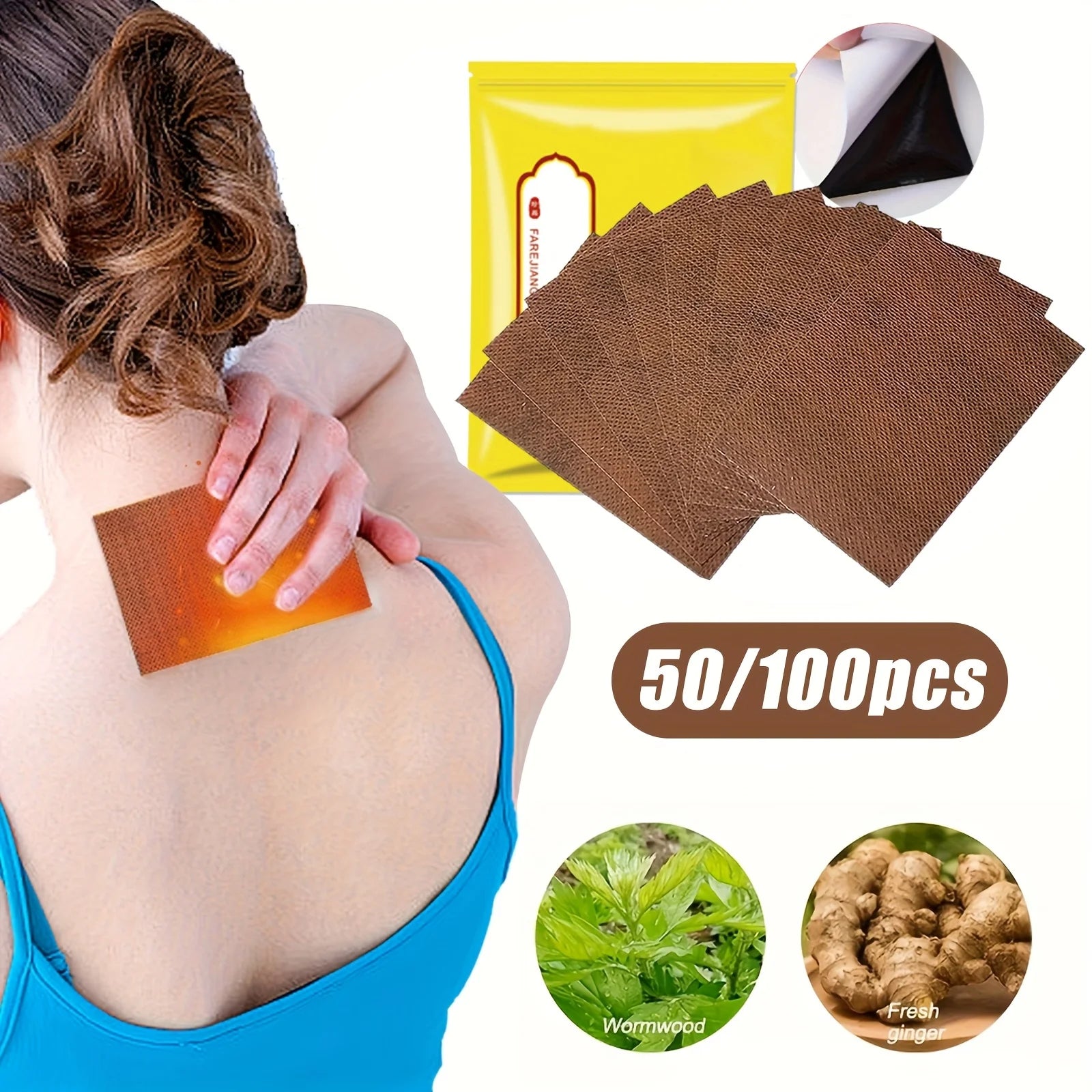 Portable Heating Patches 50 Pack — Neck, Shoulder, Back, Knee & Abdomen Support & Comfort - Recovery & Wellness | BodyForce UK