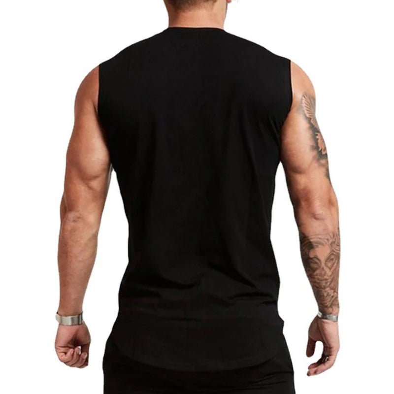 Men's Gym Tank Top | Breathable Sleeveless Muscle Shirt for Running & Bodybuilding - Men's Sportswear | BodyForce UK