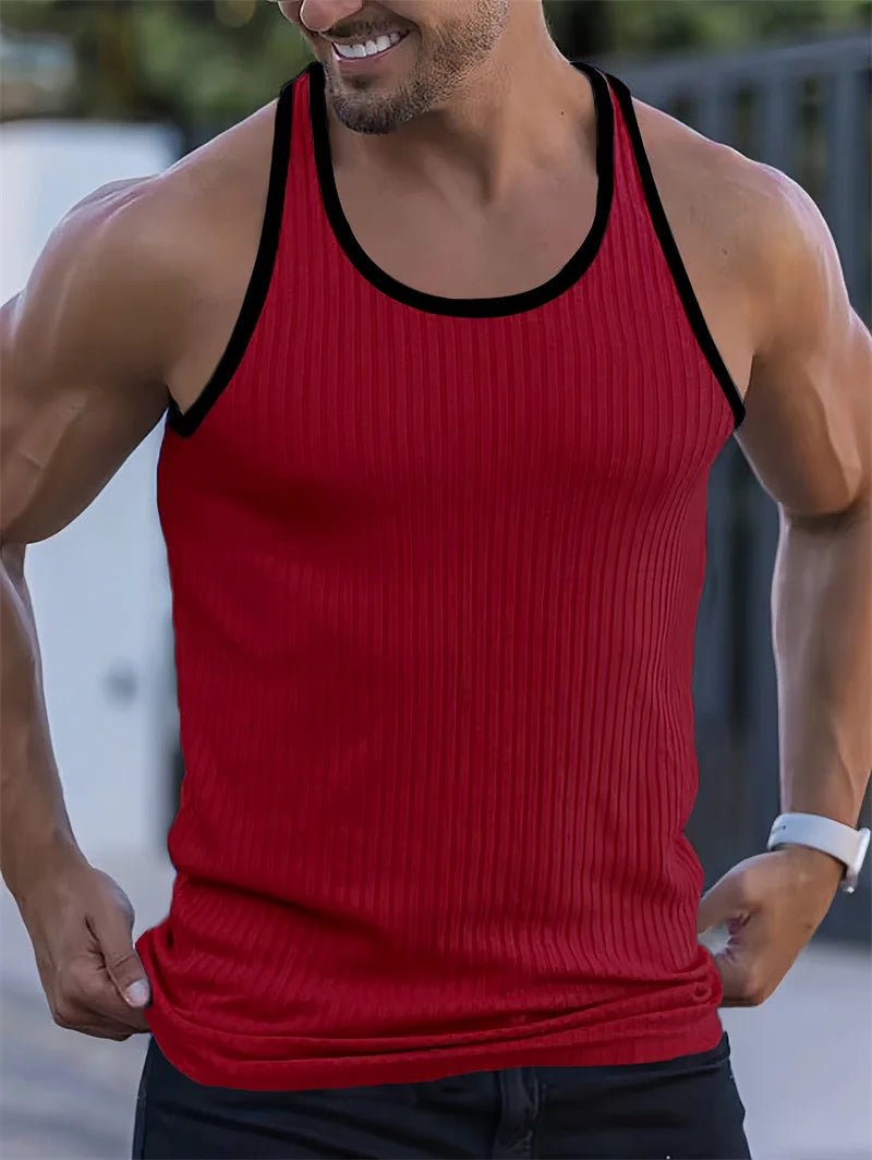 Men's Premium Fitness Tank Top | Breathable Sleeveless Gym Vest - Fitness Apparel | BodyForce UK
