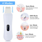 Ultrasonic Skin Scrubber Spatula — 4 - Mode Ion Deep Cleansing & Facial Lifting Device - Skin Care Device | BodyForce UK