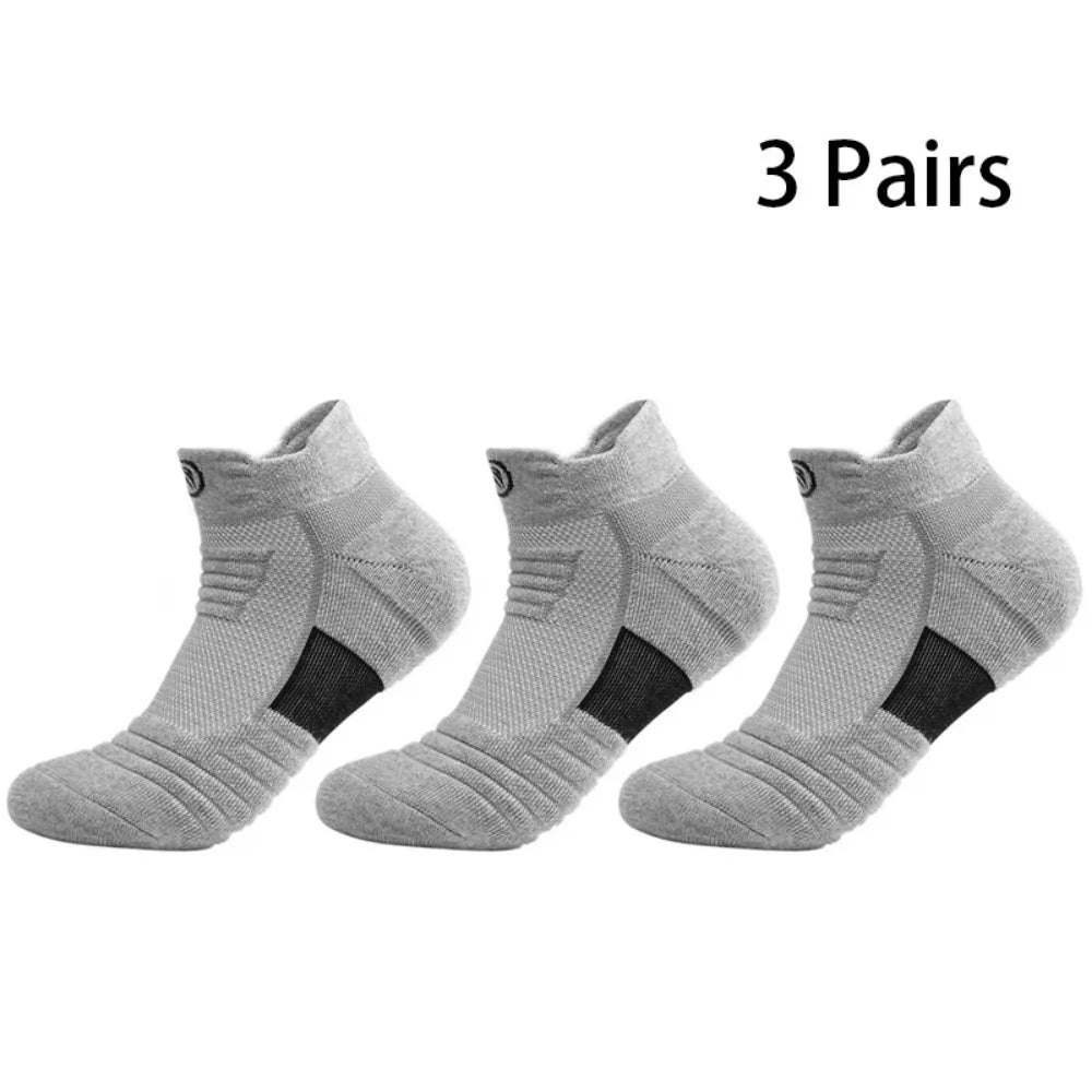 Athletic Sport Socks 3 - Pack | Breathable Cushioned Running & Hiking Socks - Sports Accessories | BodyForce UK