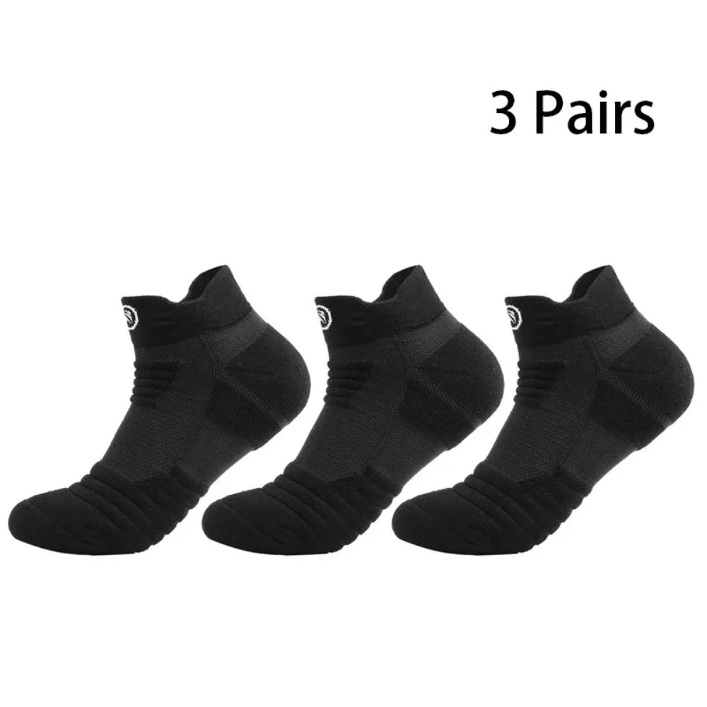 Athletic Sport Socks 3 - Pack | Breathable Cushioned Running & Hiking Socks - Sports Accessories | BodyForce UK