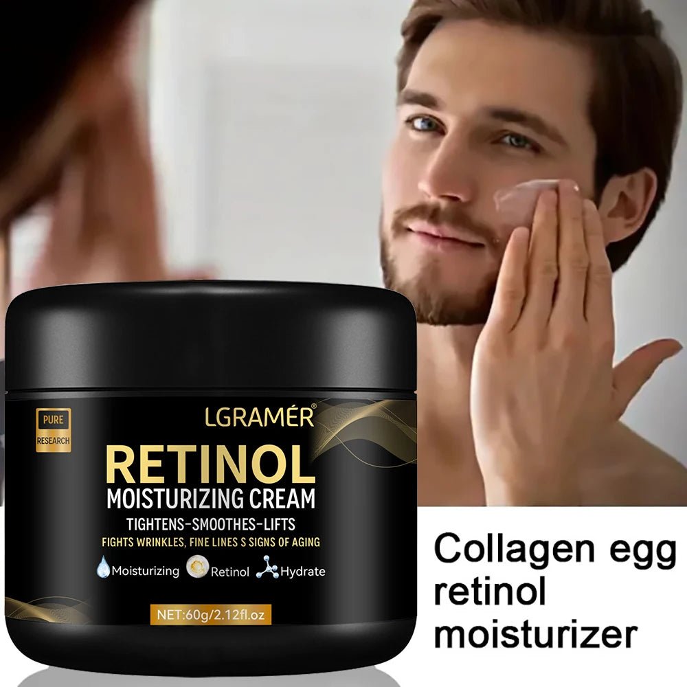 Crème Visage Rétinol Homme — Anti - Âge, Pores & Éclat - Soin Visage Homme | BodyForce UK