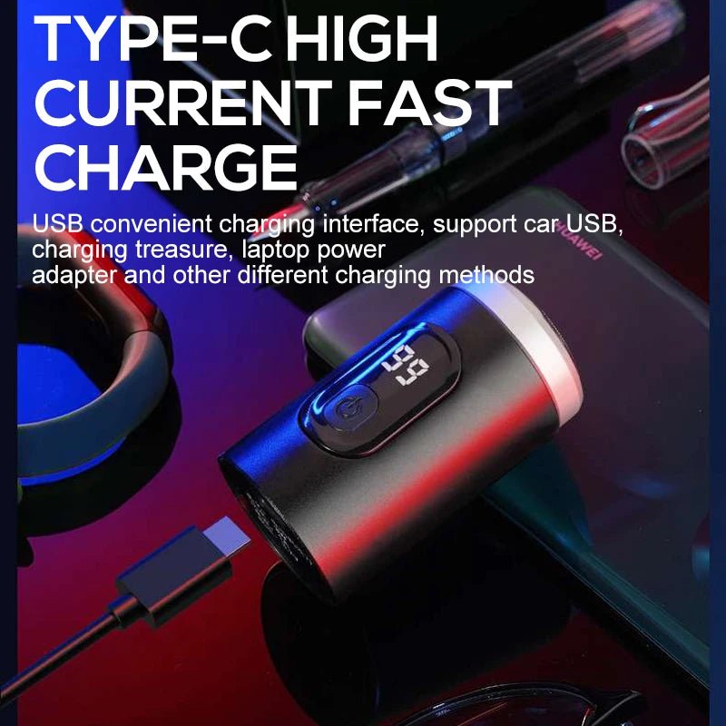 Premium Portable Electric Shaver — Multi - Blade, Aluminium Body & USB - C Charging - Electric Shaver | BodyForce UK