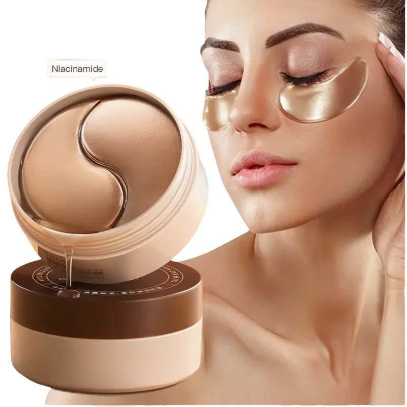 Caffeine & Nicotinamide Eye Masks — 60 Pack | Firming, Moisturising & Radiance Boosting - Eye Mask | BodyForce UK