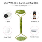 Jade Roller & Gua Sha Naturel — Masseur Visage Anti - Âge & Lifting - Accessoire Beauté | BodyForce UK