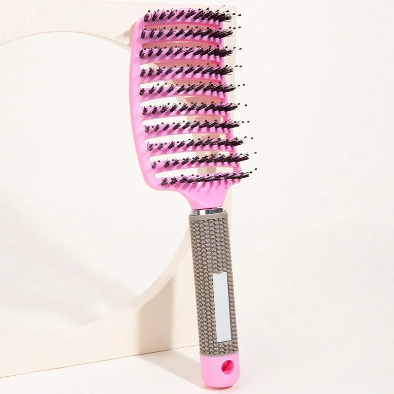 Premium Scalp Massage Hair Brush — Boar Bristle & Nylon for Wet, Curly & All Hair Types - Hair Brush | BodyForce UK