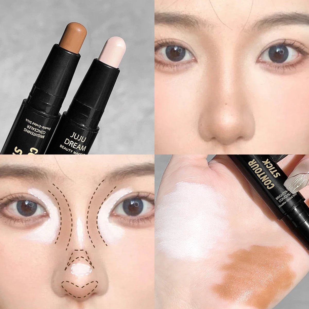Dual - Ended Contour Stick & Concealer — Long - Lasting Foundation, Dark Circle Support - Makeup | BodyForce UK