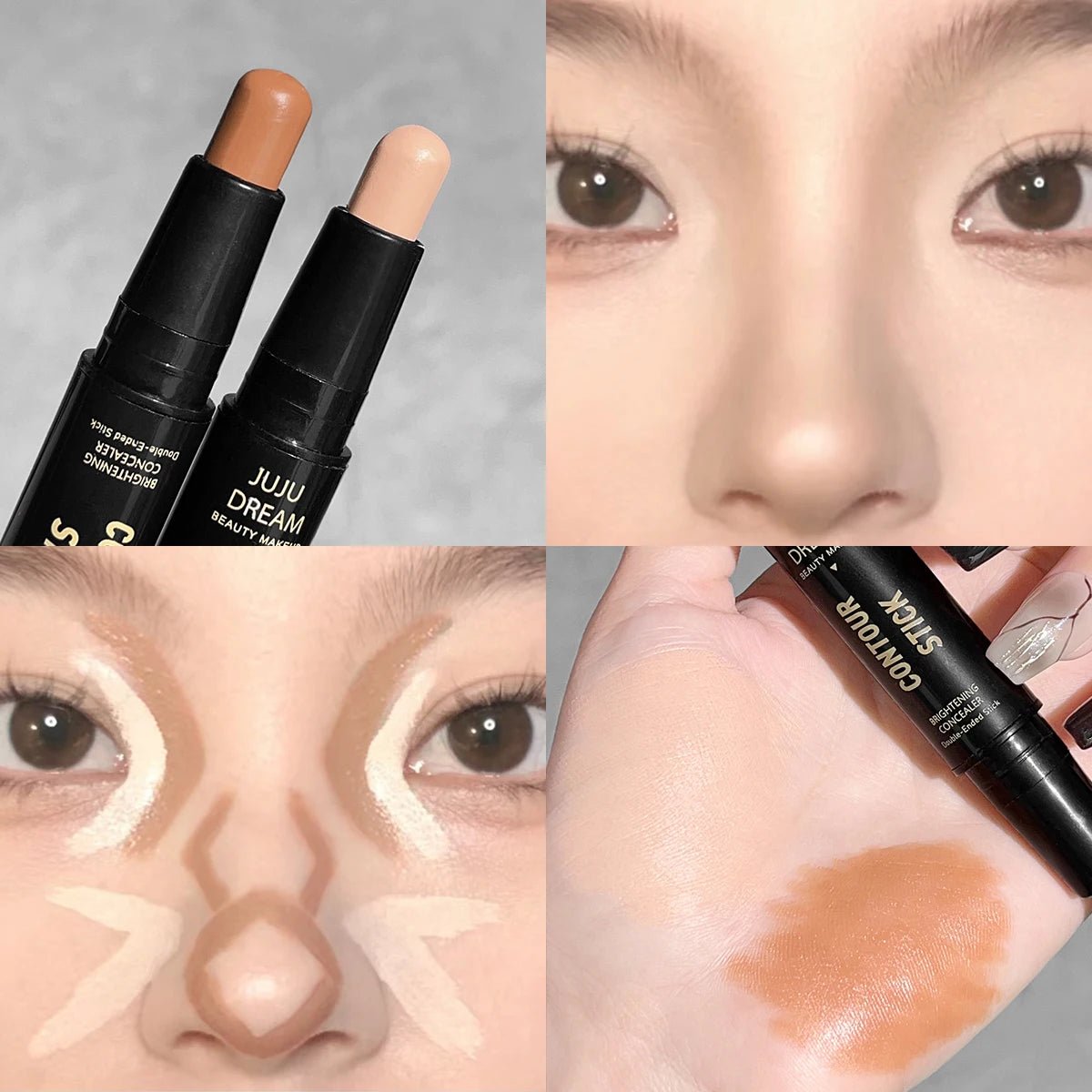 Dual - Ended Contour Stick & Concealer — Long - Lasting Foundation, Dark Circle Support - Makeup | BodyForce UK