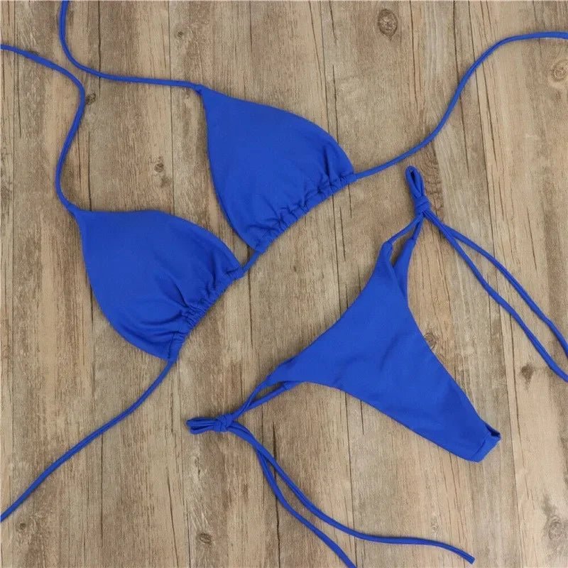 Women's Sexy Thong Bikini Set | Gainant Padded Bra Swimsuit - Swimwear | BodyForce UK