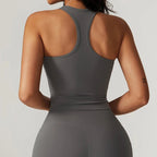 Women's Shockproof Yoga Vest | Quick - Dry Sleeveless Gym & Running Tank Top - Women's Sportswear | BodyForce UK