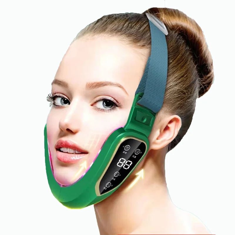 LED Photon Therapy Facial Lifting Massager — V - Face Slimming, Double Chin & Vibration Device - Skin Care Device | BodyForce UK