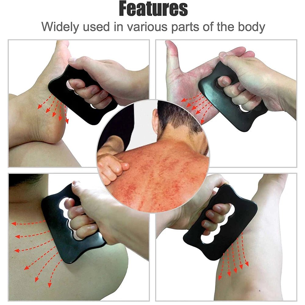 Gua Sha Pierre Bian — Outil de Massage Facial Anti - Âge & Sculpting - Accessoire Beauté | BodyForce UK