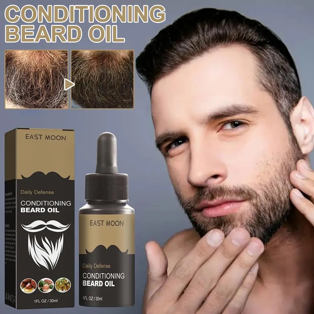 Beard Growth Oil Serum 30ml — Nourish, Soften & Style Your Beard - Beard Care | BodyForce UK