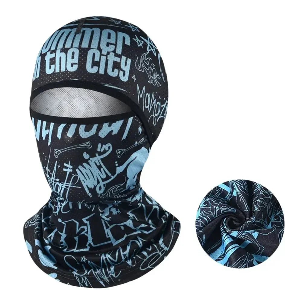 Summer Ice Silk Balaclava — UV Protection Full Face Cover for Cycling, Bike & Outdoor Sports - Sports Accessories | BodyForce UK