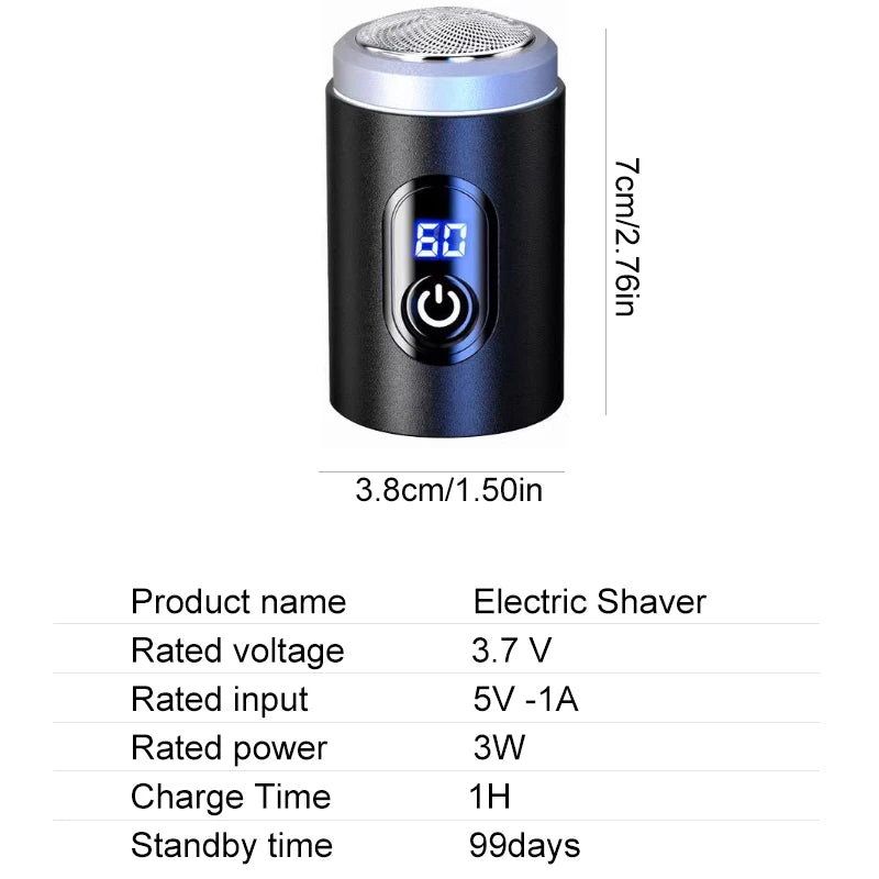 Premium Portable Electric Shaver — Multi - Blade, Aluminium Body & USB - C Charging - Electric Shaver | BodyForce UK