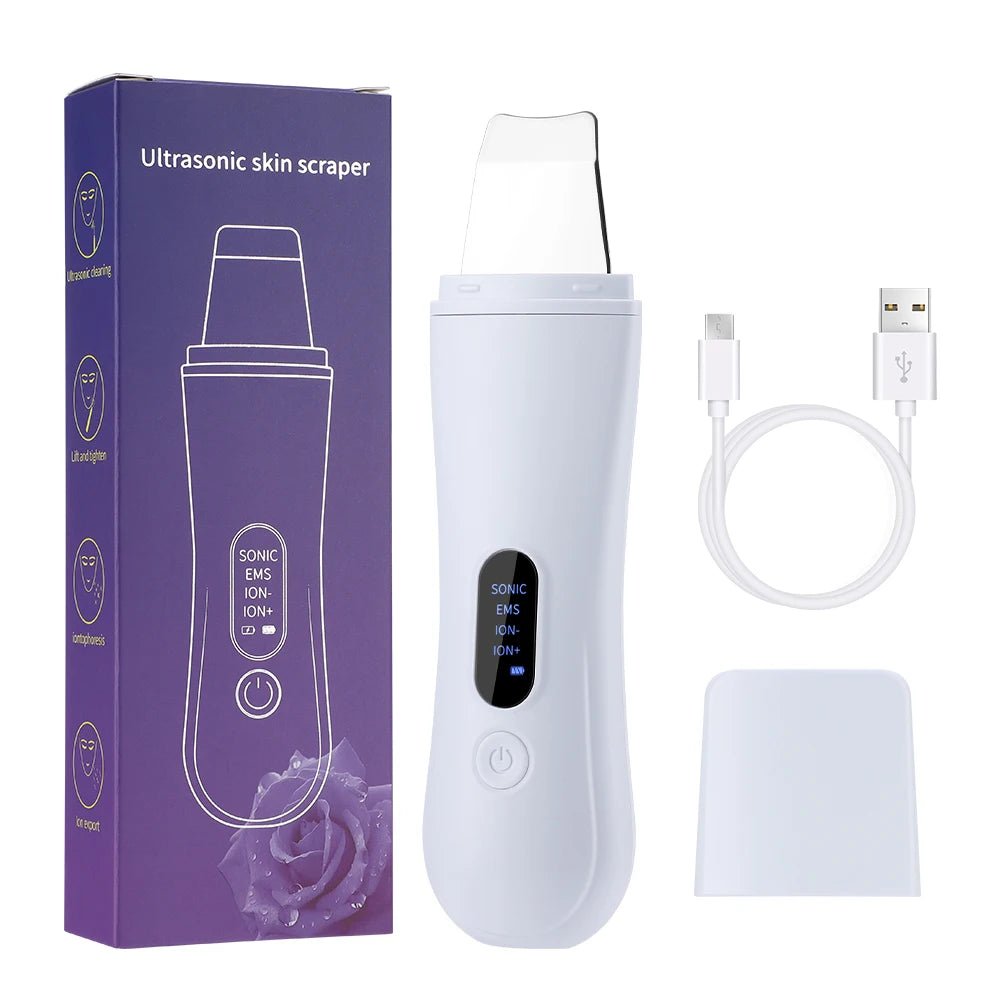 Ultrasonic Skin Scrubber Spatula — 4 - Mode Ion Deep Cleansing & Facial Lifting Device - Skin Care Device | BodyForce UK