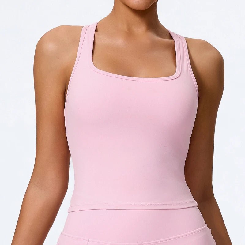Women's Shockproof Yoga Vest | Quick - Dry Sleeveless Gym & Running Tank Top - Women's Sportswear | BodyForce UK