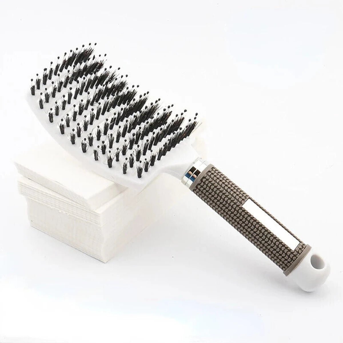 Premium Scalp Massage Hair Brush — Boar Bristle & Nylon for Wet, Curly & All Hair Types - Hair Brush | BodyForce UK