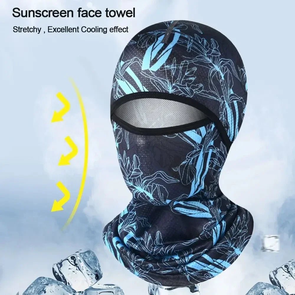 Summer Ice Silk Balaclava — UV Protection Full Face Cover for Cycling, Bike & Outdoor Sports - Sports Accessories | BodyForce UK