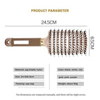Premium Scalp Massage Hair Brush — Boar Bristle & Nylon for Wet, Curly & All Hair Types - Hair Brush | BodyForce UK