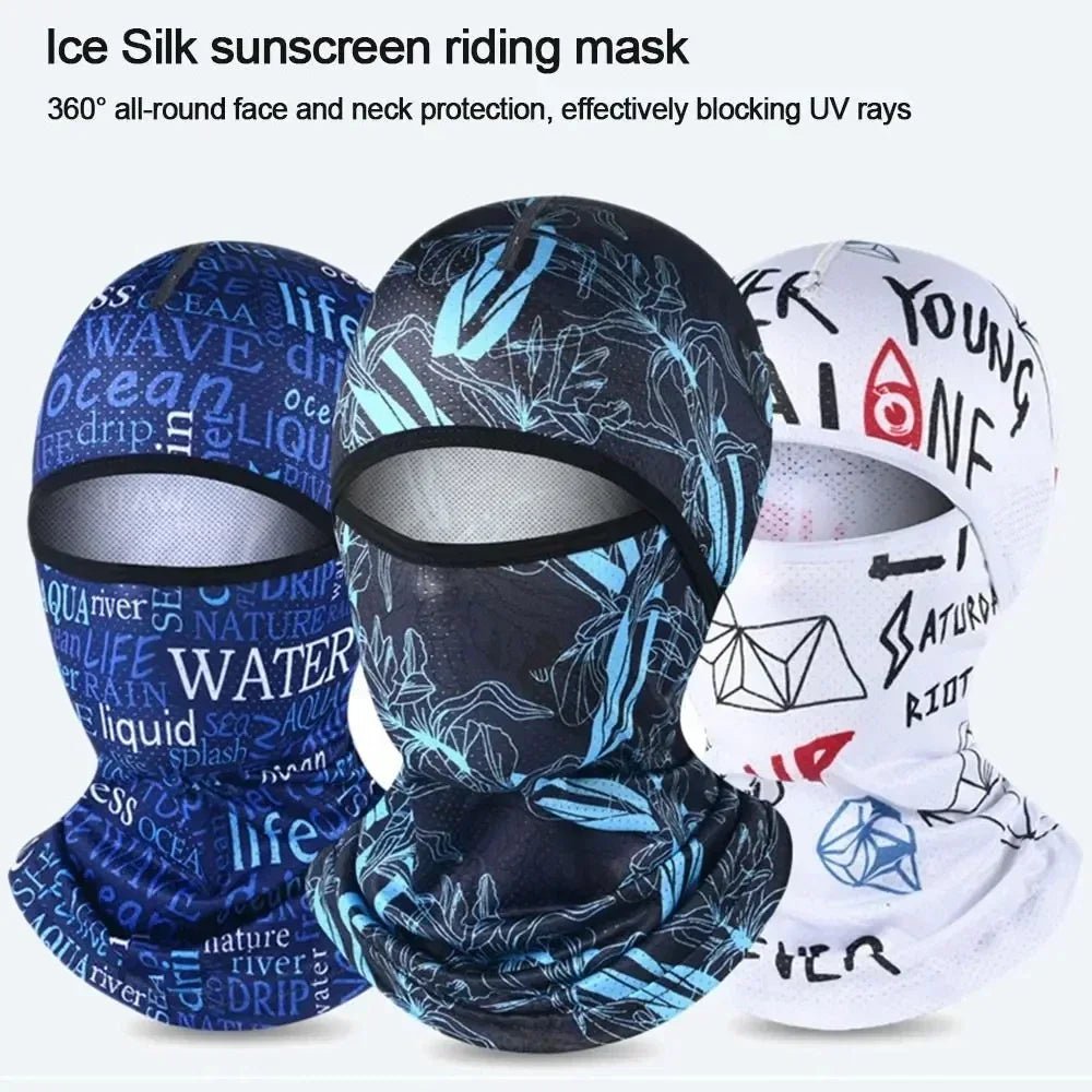 Summer Ice Silk Balaclava — UV Protection Full Face Cover for Cycling, Bike & Outdoor Sports - Sports Accessories | BodyForce UK