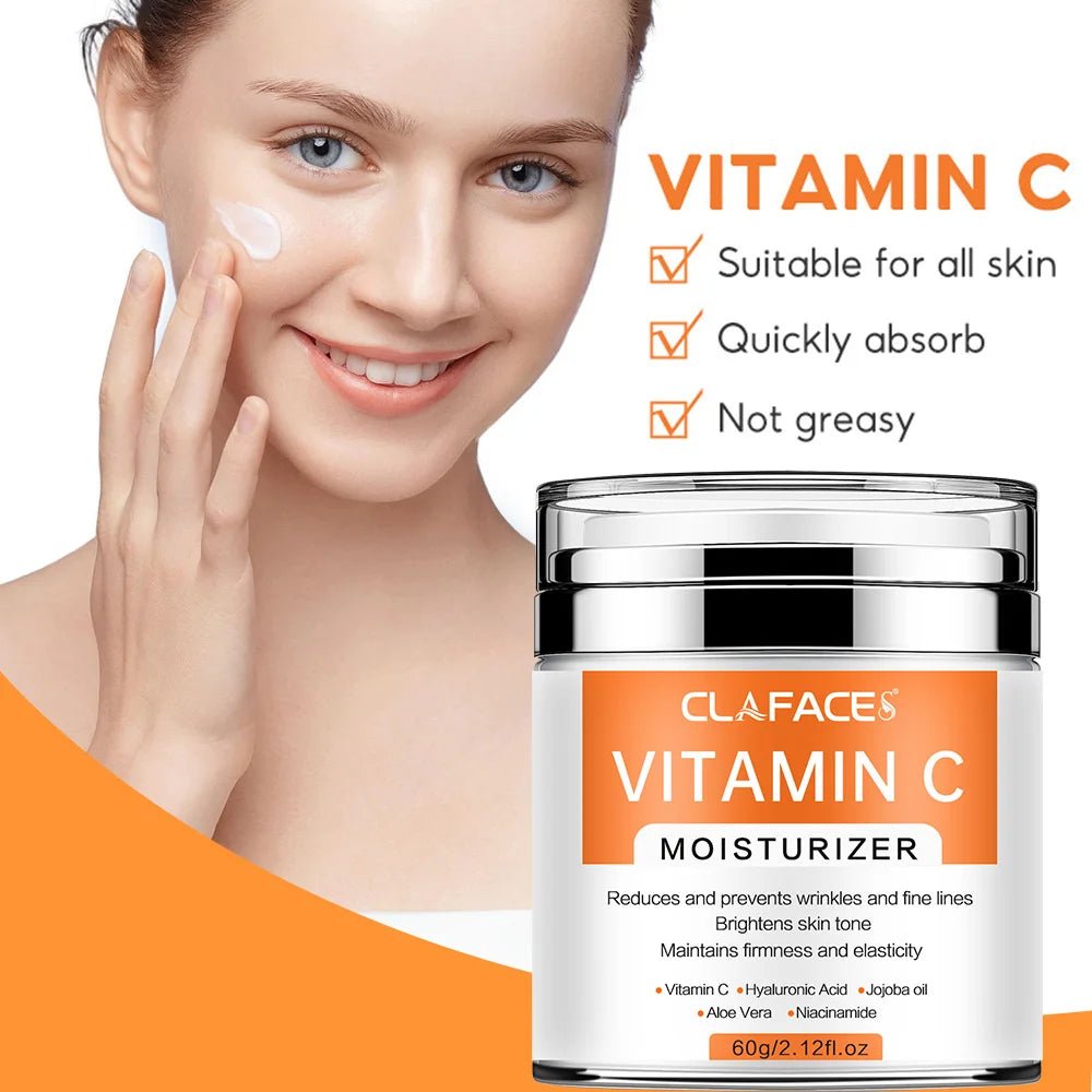Crème Visage Rétinol, Vitamine C & Acide Hyaluronique — Anti - Âge & Éclat - Soin Visage | BodyForce UK