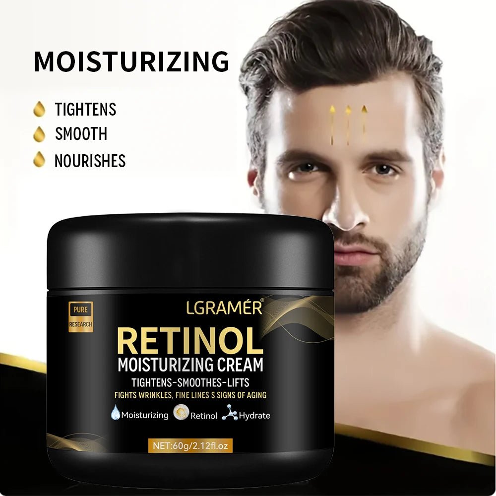 Crème Visage Rétinol Homme — Anti - Âge, Pores & Éclat - Soin Visage Homme | BodyForce UK