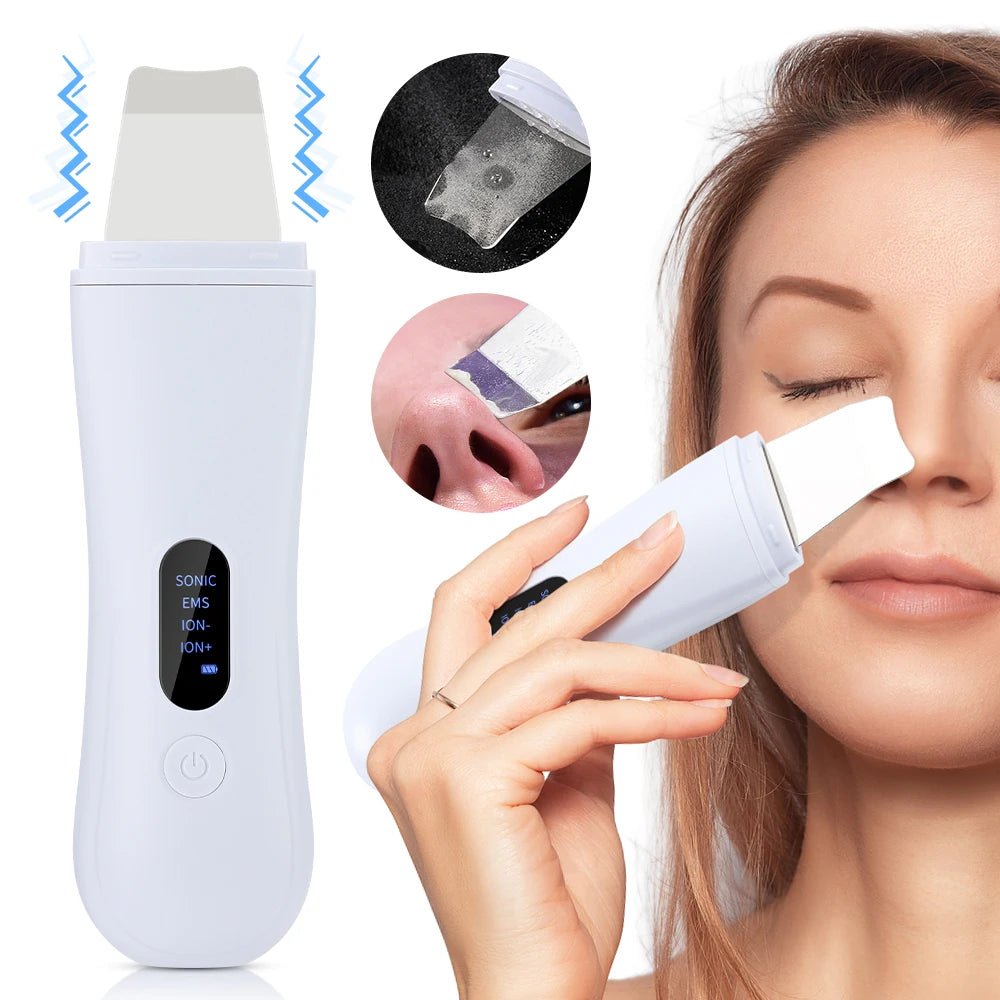 Ultrasonic Skin Scrubber Spatula — 4 - Mode Ion Deep Cleansing & Facial Lifting Device - Skin Care Device | BodyForce UK