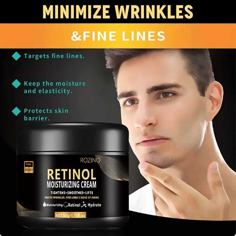 Crème Visage Rétinol Homme — Anti - Âge, Pores & Éclat - Soin Visage Homme | BodyForce UK