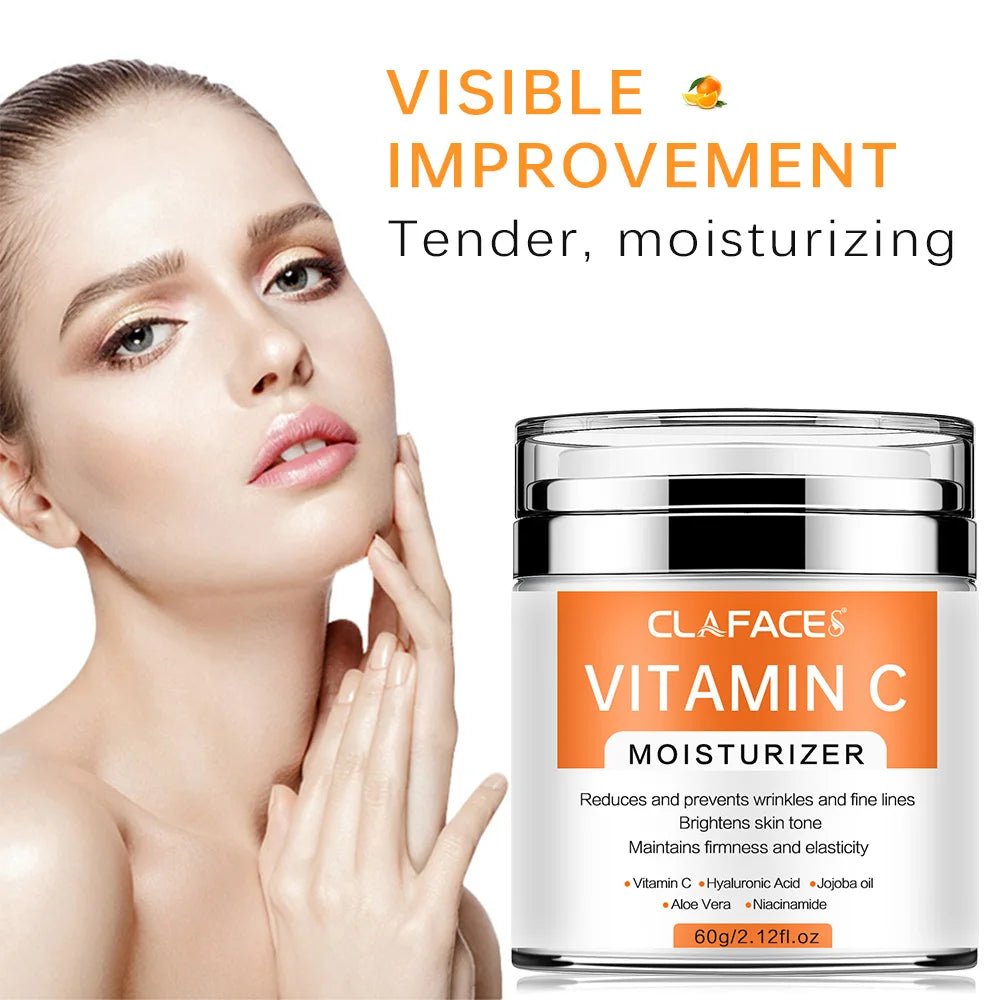 Crème Visage Rétinol, Vitamine C & Acide Hyaluronique — Anti - Âge & Éclat - Soin Visage | BodyForce UK