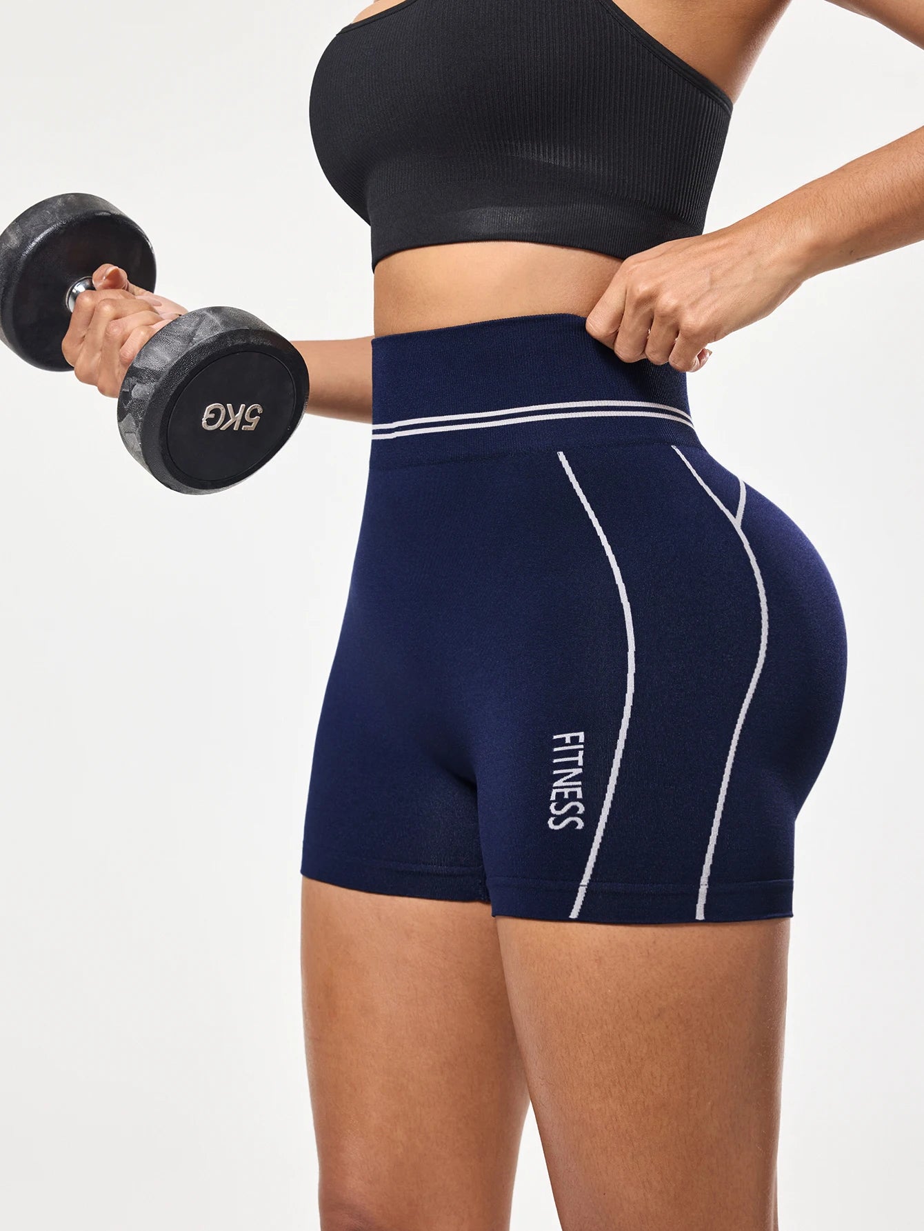 BodyForce Women's High Waist Yoga Shorts – Tummy Control Gym & Fitness Shorts - Activewear | BodyForce UK