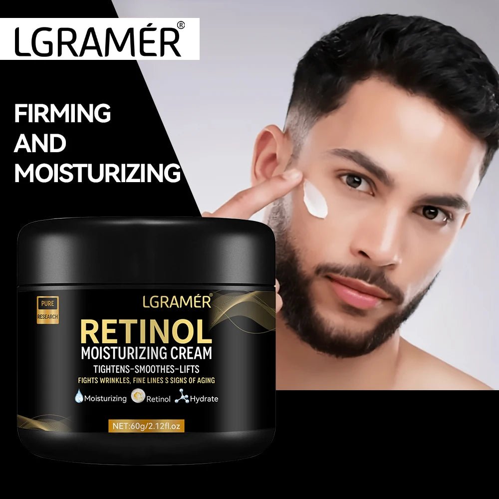Crème Visage Rétinol Homme — Anti - Âge, Pores & Éclat - Soin Visage Homme | BodyForce UK