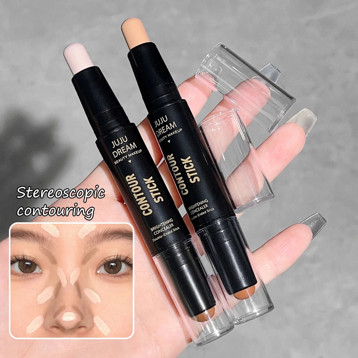 Dual - Ended Contour Stick & Concealer — Long - Lasting Foundation, Dark Circle Support - Makeup | BodyForce UK